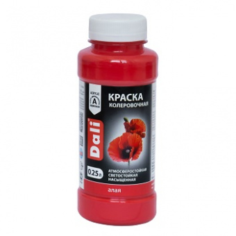 Краска акриловая колеровочная алый 0,25 л DALI