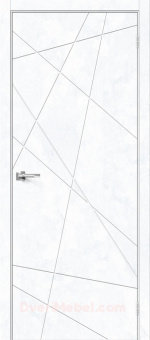 Дверное полотно ГРАФФИТИ - 5 экошпон 200х80 см Snow art ELPORTA