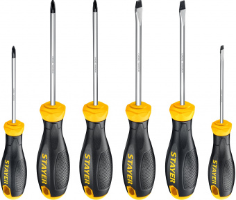 Набор отверток 6 предметов STAYER Hercules X-6