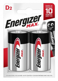 Батарейка щелочная D ENERGIZER Max (2 шт)