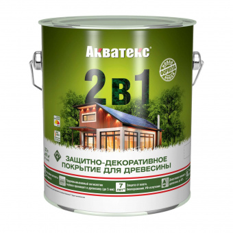 Пропитка для дерева тик 2,7 л АКВАТЕКС 2 в 1