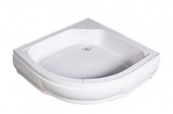 Поддон душевой акриловый полукруглый 90х90х17 см ТРИТОН