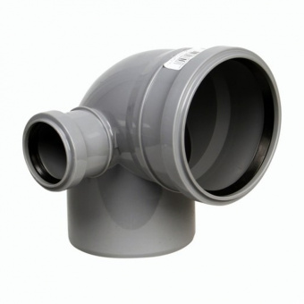Отвод канализационный внутренний 110х50 мм 90° влево VALFEX