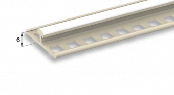 Профиль маячковый пластиковый 6 мм х 3 м ИДЕАЛ ЕвроМаяк