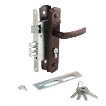 Замок врезной универсальный медь AVERS ЗВ4-1-8