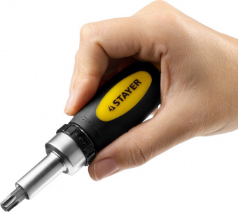 Отвертка реверсивная 38 предметов STAYER Compact-383