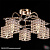 люстра потолочная 3 лампы е27 illumico il0713-3csq-24 bk fgd