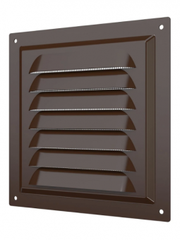 Решетка вентиляционная стальная коричневая 150х150 мм ERA