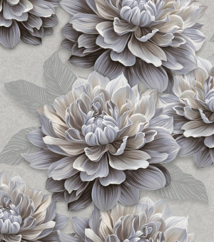 Обои акриловые на бумажной основе 0,53 м САРАТОВСКИЕ ОБОИ Далия 01 Д969