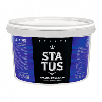 Краска фасадная акриловая 3 кг STATUS