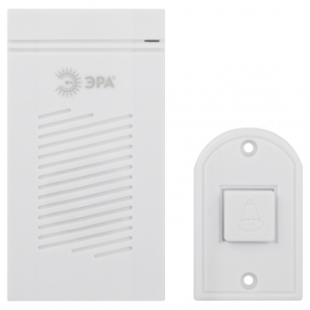 Звонок проводной белый ЭРА D50
