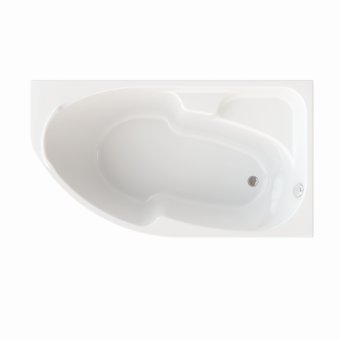 Ванна акриловая София 150x95 см белая правая ТРИТОН