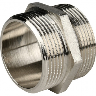 Ниппель никелированный 1" НР х 1" НР VALFEX