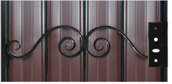 Калитка Летняя МП 985х2130 мм профиль шоколадный левая ИНСАЙТ1