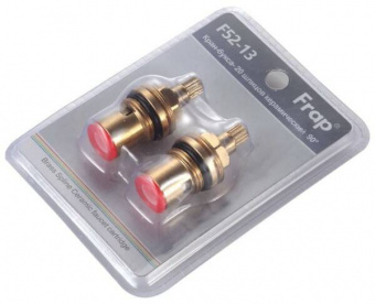 Кран-букса керамическая 1/2" 20 шлицов 90 град 2 резьбы (2 шт) FRAP F52-13