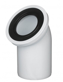 Труба фановая для унитаза d 110 мм 45 градусов АНИПЛАСТ