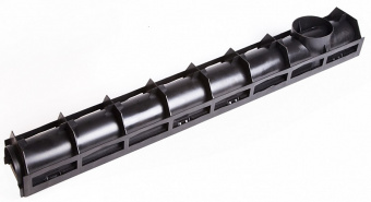 Лоток водостока пластиковый с пластиковой решеткой 1000х135х100 мм DN90 H100 AQUASTOK2