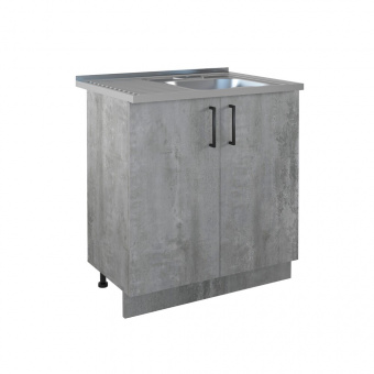 Подстолье под мойку 600 х 800 мм цемент светлый EVAGOLD