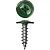 саморез с прессшайбой острый 4,2х25 мм зеленый мох ral6005 (20 шт)