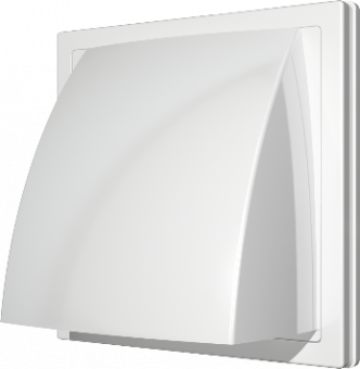 Выход стенной пластиковый с обратным клапаном 125 мм ERA