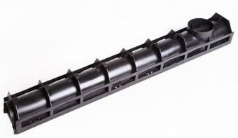 Лоток водостока пластиковый с оцинкованной решеткой 1000х135х100 мм DN90 H100 AQUASTOK1