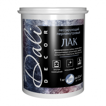 Лак перламутровый лессирующий 1 кг бесцветный DALI-DECOR