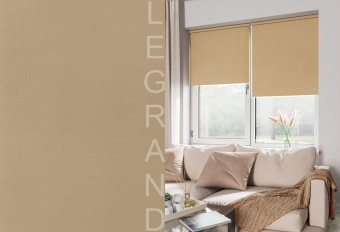 Рулонная штора 47х175 Блэкаут латте LEGRAND2