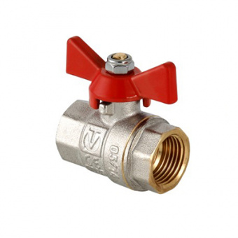 Кран шаровой 1/2" (15 мм) в/в бабочка VALTEC