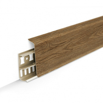 Плинтус напольный ПВХ 70 мм х 2,2 м дуб рустик 211 DECONIKA