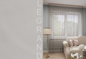 Тюль Грек 300х260 с утяжелителем латте LEGRAND