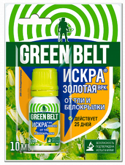 Средство защиты растений от тли, белокрылки Искра Золотая 10 мл GREEN BELT