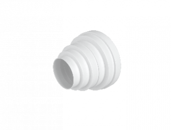 Соединитель пластиковый универсальный белый 150/125/100/80 мм ERA