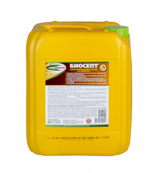 Состав антисептический для древесины БИОСЕПТ 10 л WOODMASTER 1