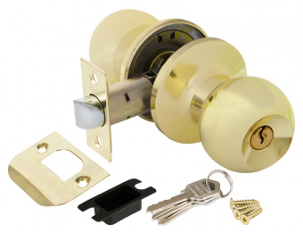 Ручка-защелка PUNTO 6072 PB-E (ключ-фиксатор) золото