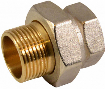 Сгон прямой разъемный никелированный 1/2" VALFEX