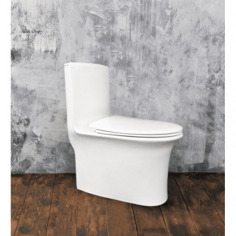 Унитаз монолит EVA GOLD SM9612 2 режима, прямой выпуск2