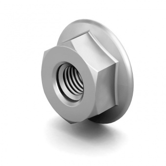 Гайка с фланцем оцинкованная М12 DIN 6923 (1 шт)