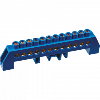 Шина нулевая на DIN-изоляторе 12 отверстий NAVIGATOR NBB-I-DP