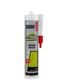 Монтажный клей акриловый сильный монтаж 280 мл KUDO Strong