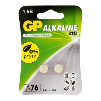 Батарейка A76 алкалиновая GP (2 шт)