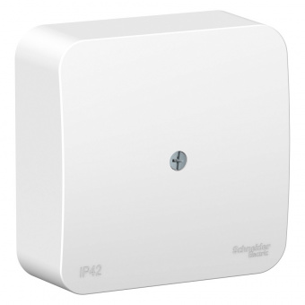 Коробка распределительная открытой установки 75х75 белая SE Blanca