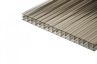 Поликарбонат сотовый 10 мм 2,1х6 м бронза SUNNEX