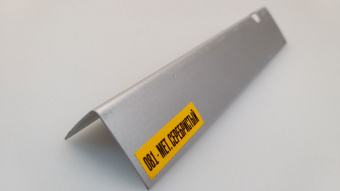 Угол пластиковый 20х20х2700 мм металлик серебристый 081 ИДЕАЛ