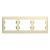 рамка 3 поста горизонтальная бежевый se glossa