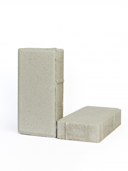 Плитка тротуарная вибропресованная Брусчатка 40 мм молочный ВКСМ (18 м2/под)