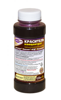 Краситель-концентрат для пропиточных составов 0,25 л малиново-красный WOODMASTER
