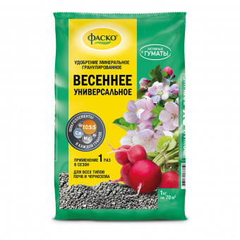 Удобрение минеральное гранулированное Весеннее 1 кг ФАСКО
