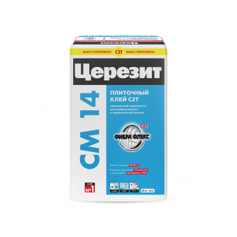 Клей для плитки класс C2T 25 кг CERESIT CM 14 (48 шт/под)