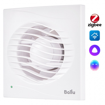 Вентилятор вытяжной 100 мм с обратным клапаном BALLU BAF-AR 100 V