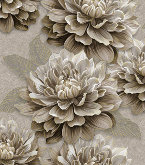 Обои акриловые на бумажной основе 0,53 м САРАТОВСКИЕ ОБОИ Далия 02 Д969